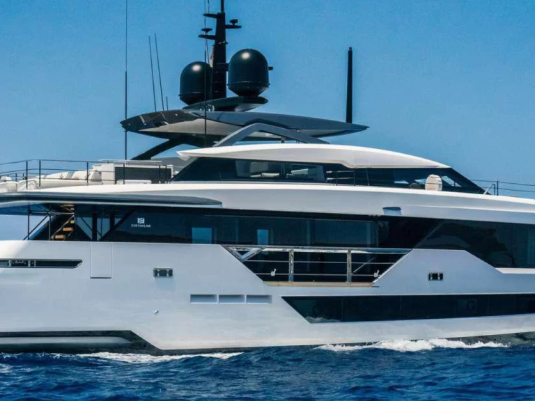 Bareboat Rental Luxury Yacht Ferretti with a boat licence