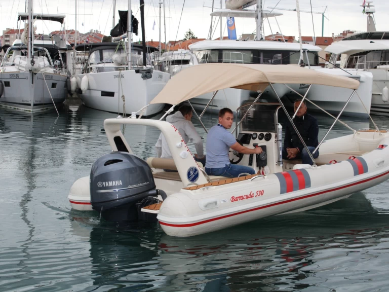 Bareboat Rental RIB Barracuda Yachts with a boat licence