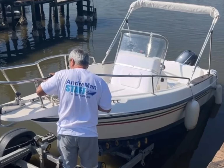 Bareboat Rental Motorboat Elan with a boat licence