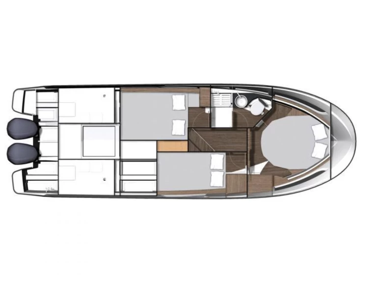 Jeanneau Merry Fisher 1095 charter bareboat or captained in  Santa Eulària des Riu