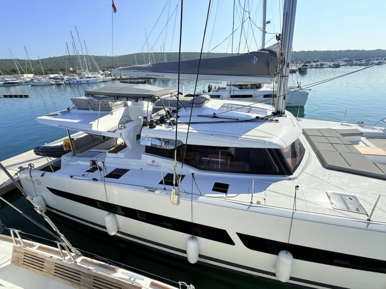 Fountaine Pajot Aura 51 charter bareboat or captained in  Sukošan