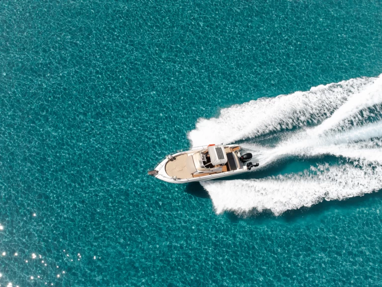 Poseidon Sundeck 755 charter bareboat or captained in  Alikanas