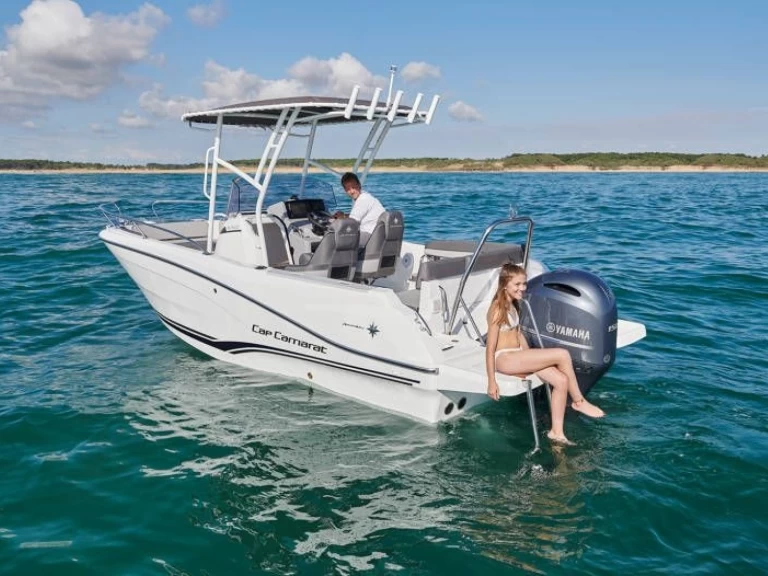 Jeanneau Cap Camarat 6.5 CC Serie 3 charter bareboat or captained in  La Forêt-Fouesnant