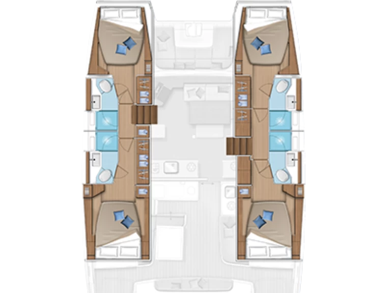 Catamaran rental with or without captain Lagoon Le Marin