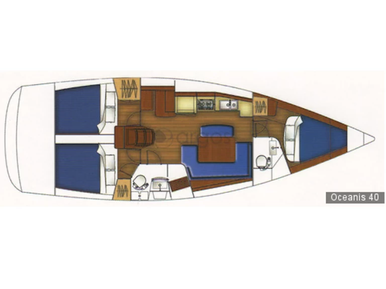 Boat rental Bénéteau Oceanis 40 in Kiáto on Samboat