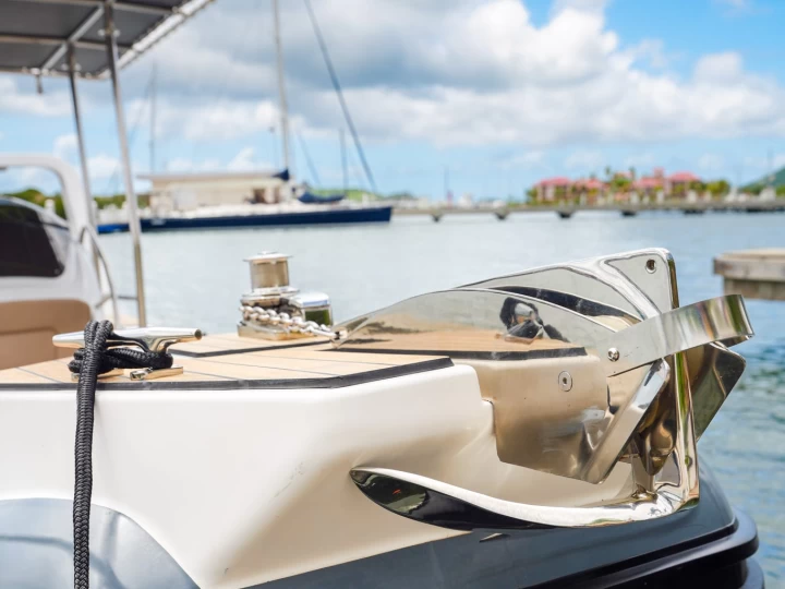 Rib 760 charter bareboat or captained in  Simpson Bay Yacht Club Marina