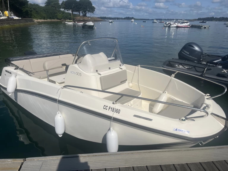 Quicksilver Activ 505 charter bareboat or captained in  Le Palais