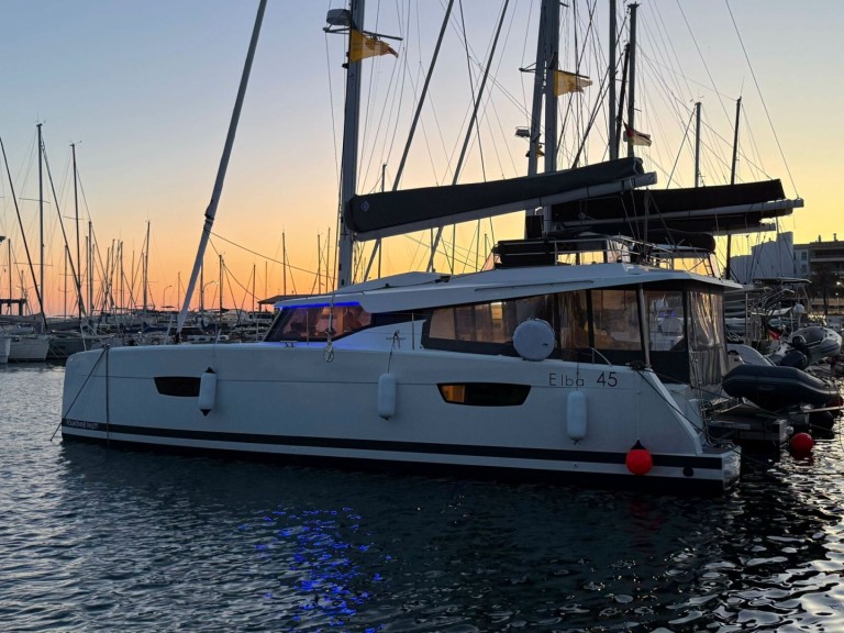 Bareboat Rental Catamaran Fountaine Pajot with a boat licence