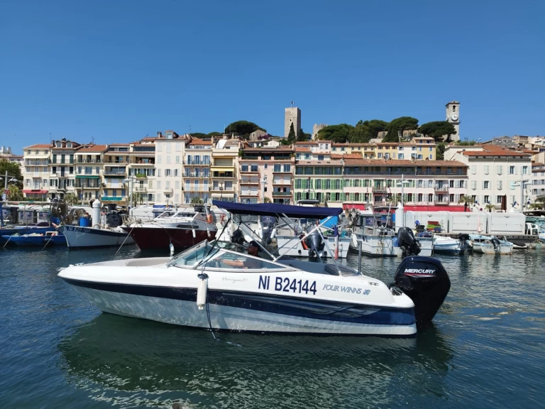 Four Winns Horizon 180 charter bareboat or captained in  Vieux Port de Cannes
