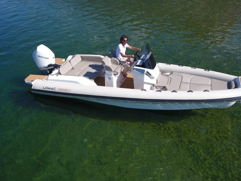 Bareboat Rental RIB Lomac with a boat licence