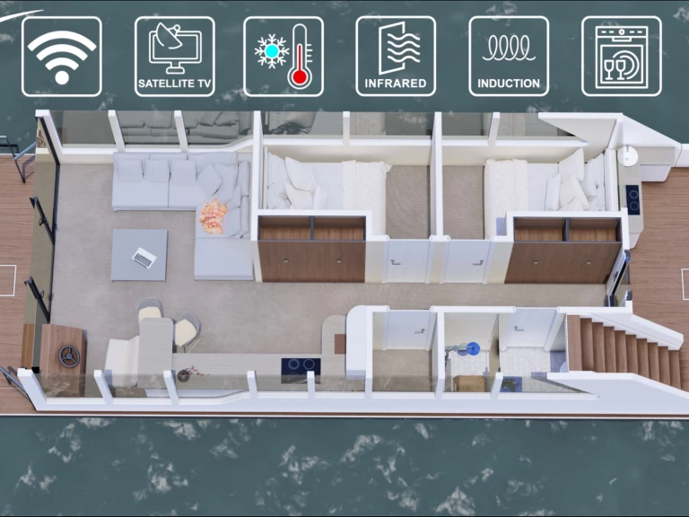 Houseboat for rent Waren (Müritz) at the best price