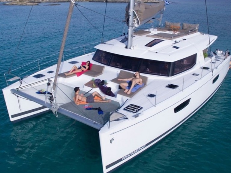 Bareboat Rental Catamaran Fountaine Pajot with a boat licence
