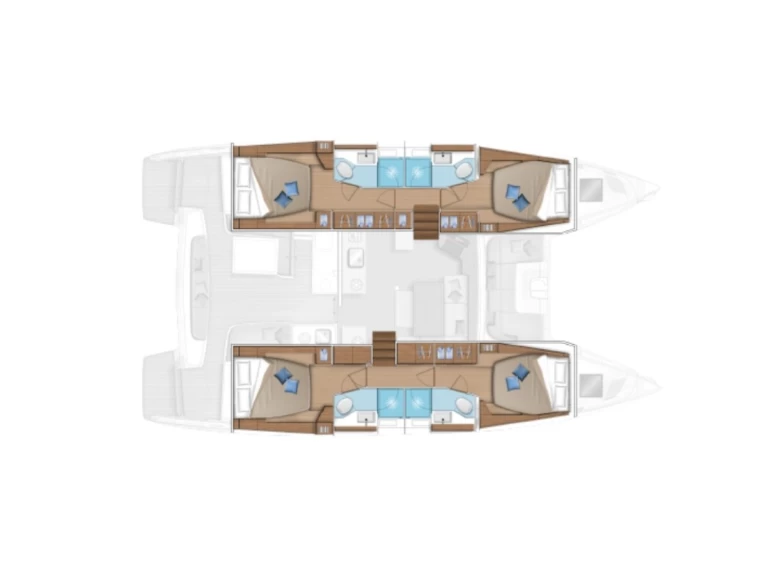 Catamaran for rent Cugnana Verde at the best price
