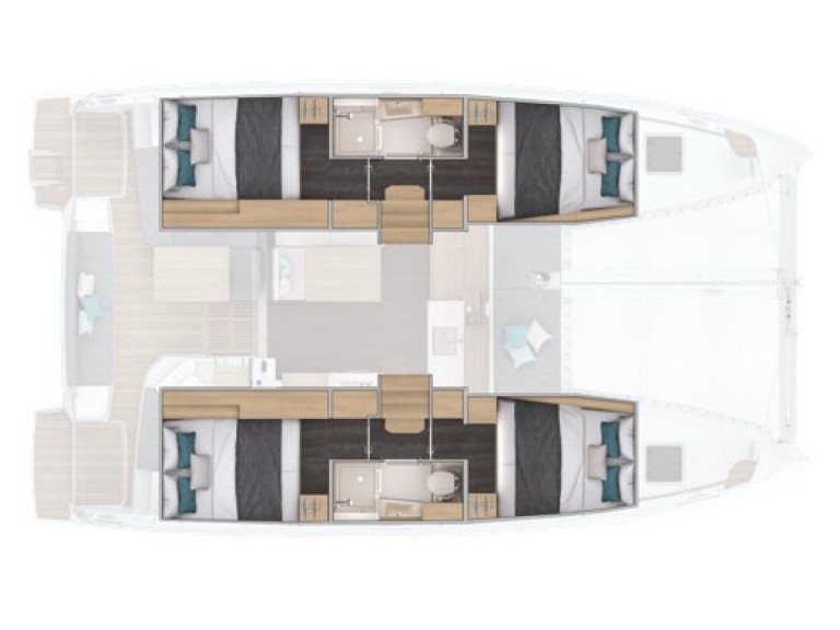 Catamaran rental with or without captain Lagoon Ajaccio