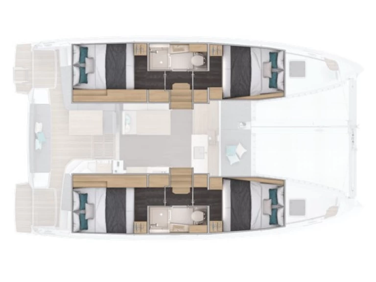 Catamaran rental with or without captain Lagoon Ajaccio