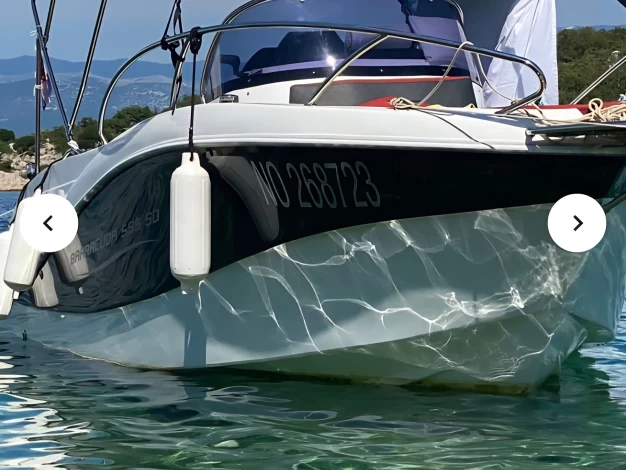 Okiboats Barracuda 595SD charter bareboat or captained in  Krk