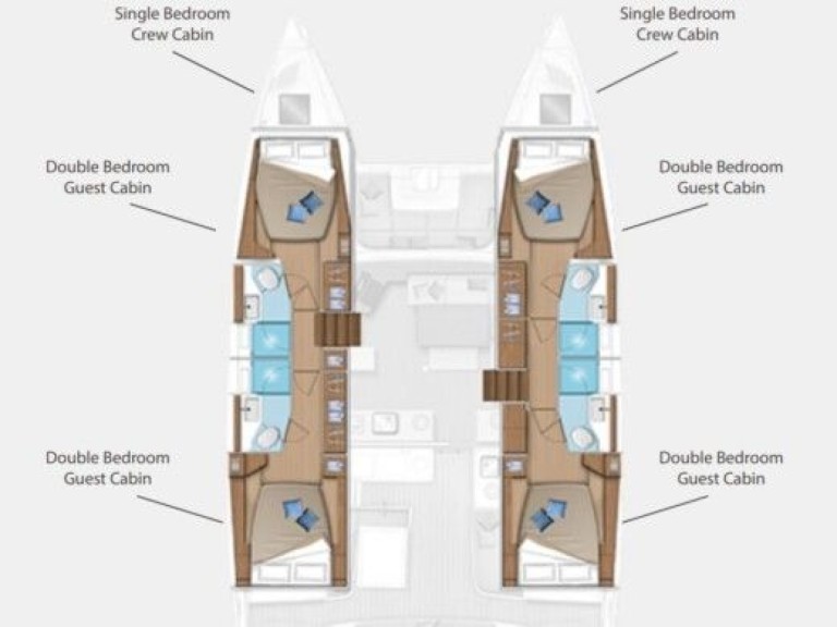 Catamaran rental with or without captain Leopard Raiatea