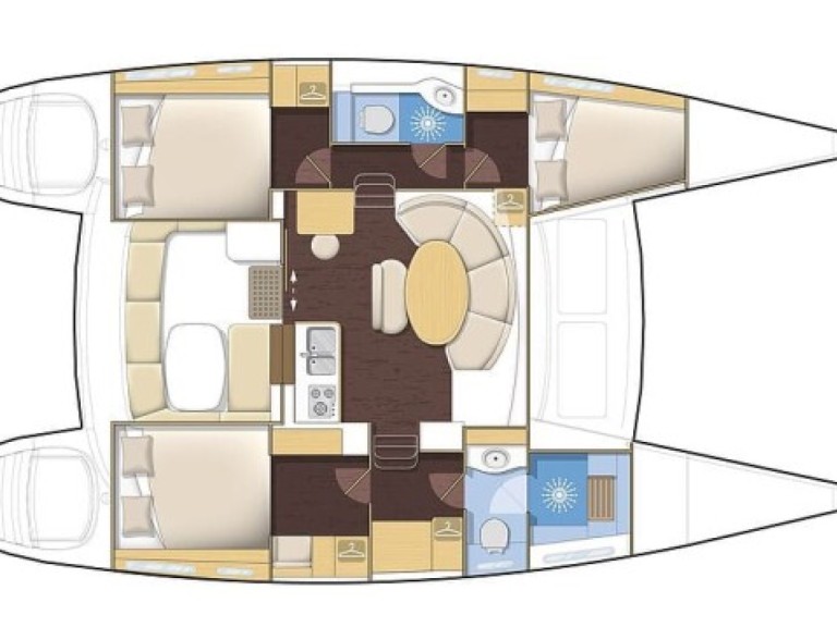 Catamaran rental with or without captain Lagoon Bonifacio
