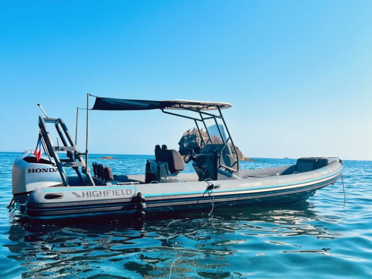 RIB rental with or without captain Highfield Le Brusc