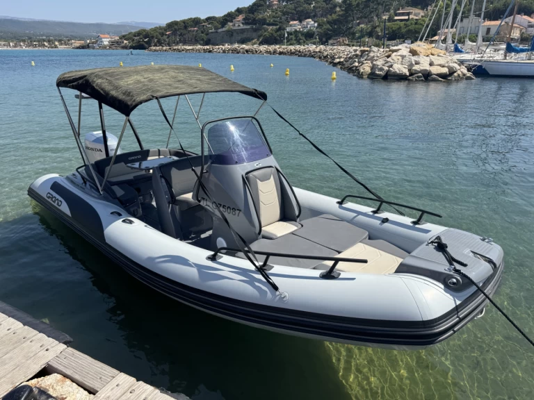 Grand Boats Golden Line G650LF charter bareboat or captained in  La Madrague