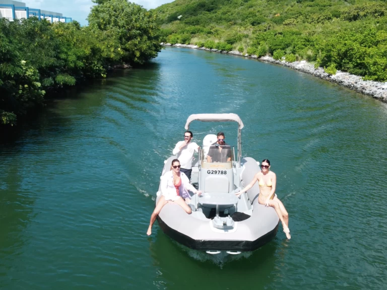 3D Tender Lux 655 charter bareboat or captained in  Anse Marcel