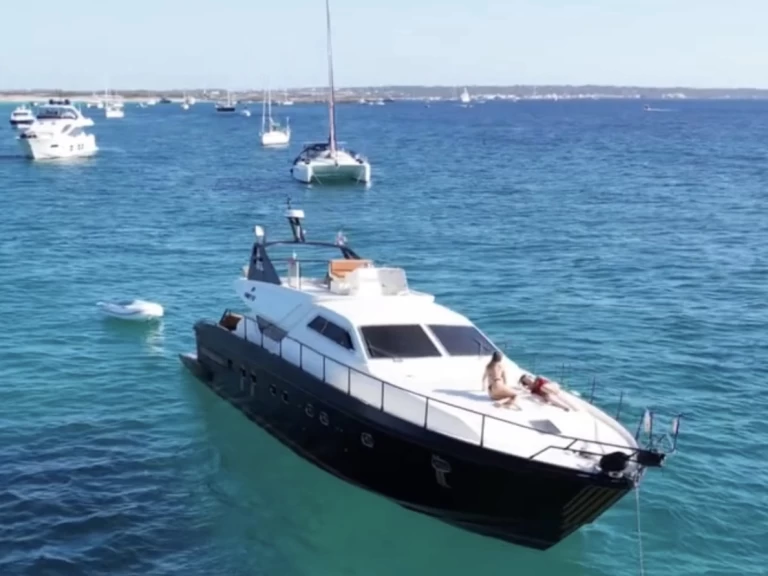 Bareboat Rental Luxury Yacht Ferretti with a boat licence