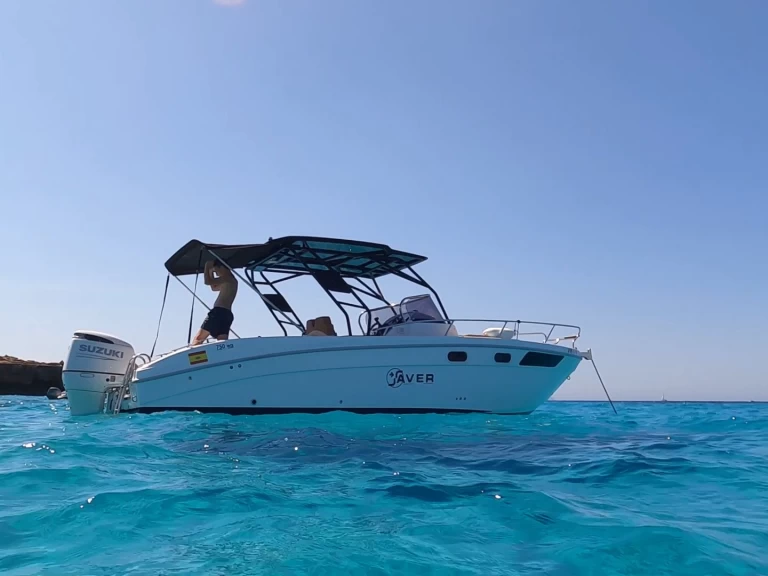 Motorboat rental with or without captain Saver s'Estanyol de Migjorn