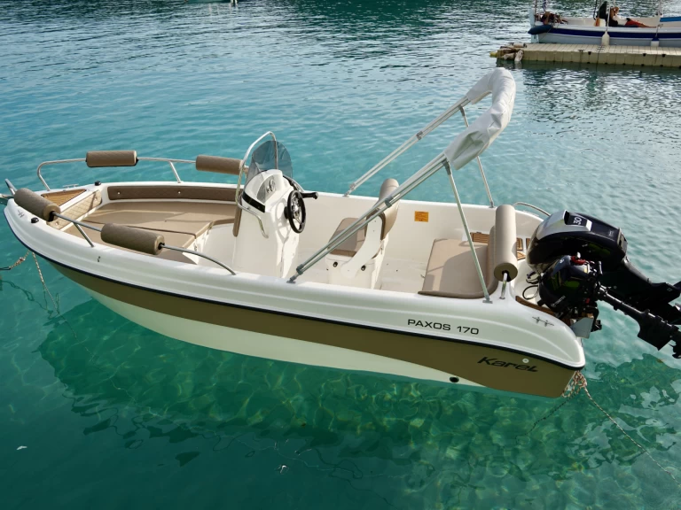 Karel 170 charter bareboat or captained in  Parga