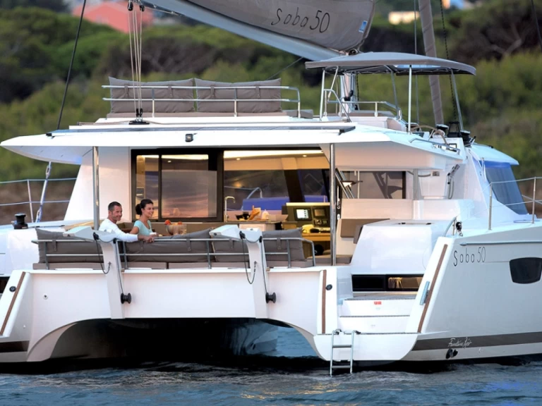 Bareboat Rental Catamaran Fountaine Pajot with a boat licence