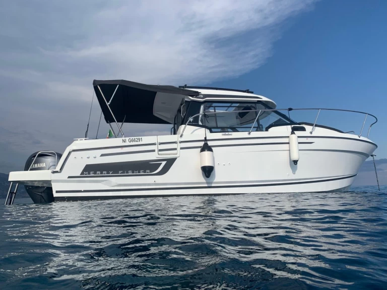 Jeanneau Merry Fisher 795 charter bareboat or captained in  Sanremo