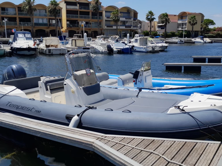 Capelli Tempest 700 Open charter bareboat or captained in  Gruissan