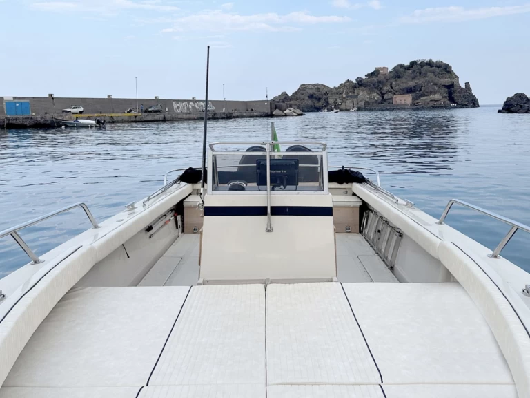 Motorboat rental with or without captain Boston Whaler Taormina