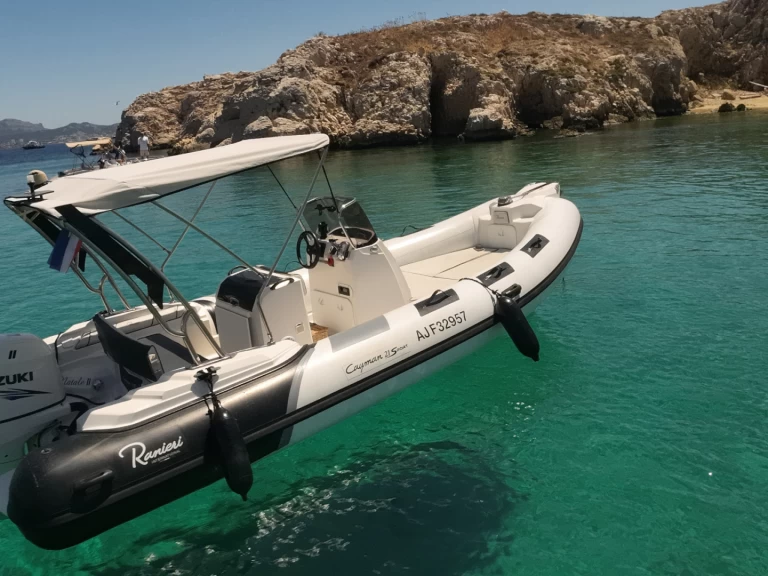 Bareboat Rental RIB Ranieri with a boat licence