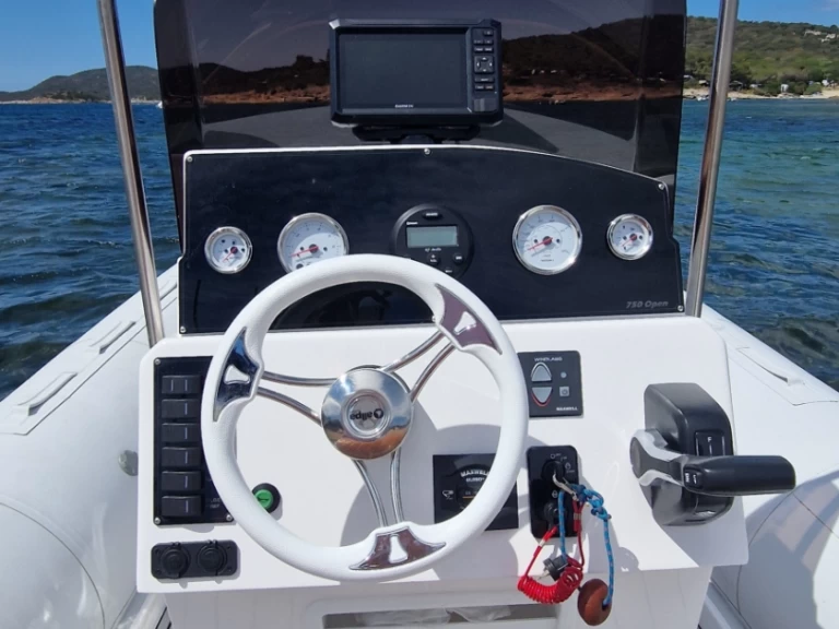 Tiger Open 7,50 charter bareboat or captained in  Porto-Vecchio