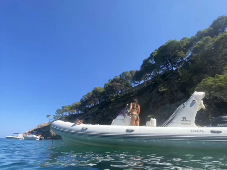 Bareboat Rental RIB Brig with a boat licence