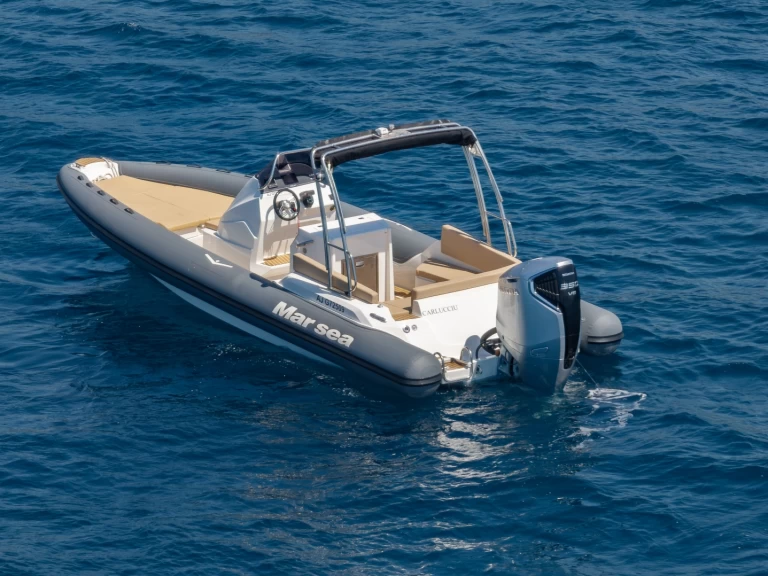 Bareboat Rental RIB Marsea with a boat licence