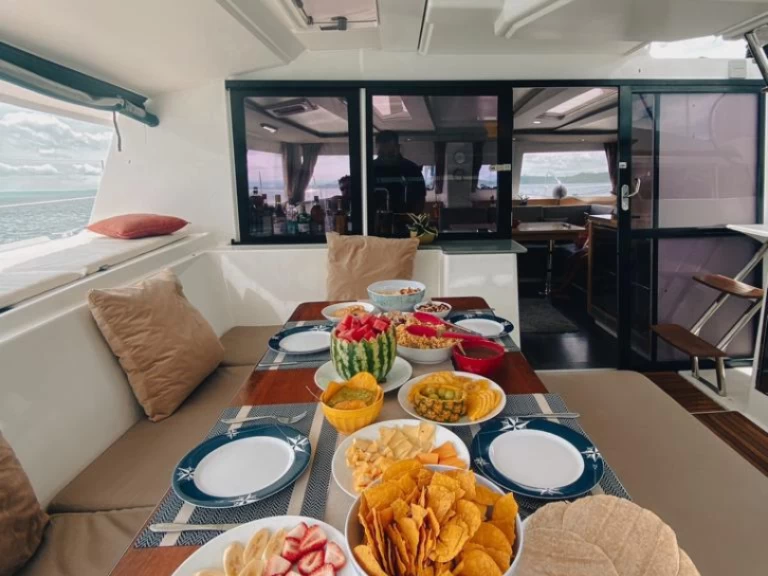 Bareboat Rental Motorboat Fountaine Pajot with a boat licence