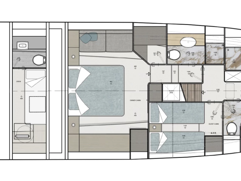 Luxury Yacht rental with or without captain Greenline Yachts Pirovac