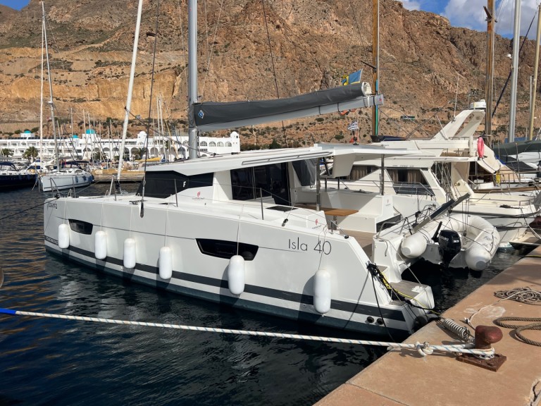 Bareboat Rental Catamaran Fountaine Pajot with a boat licence