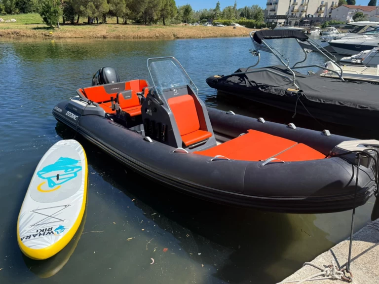 Bareboat Rental RIB Zodiac with a boat licence