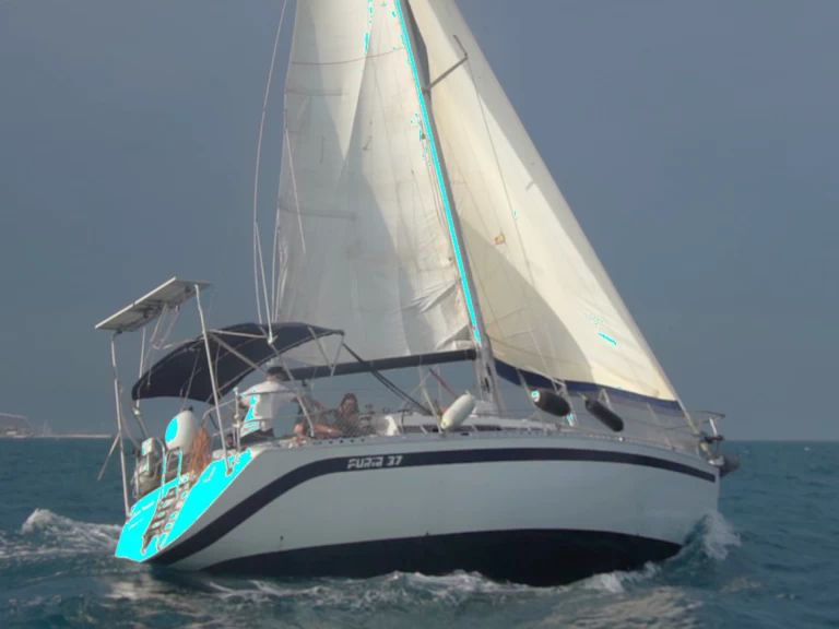Dresport S.A Furia 37 charter bareboat or captained in  Badalona