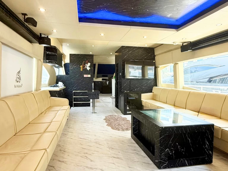 Bareboat Rental Luxury Yacht Dubai Marine with a boat licence