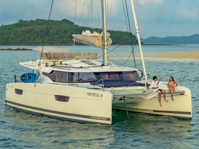 Fountaine Pajot Elba 45 charter bareboat or captained in  Phuket Yacht Haven Marina