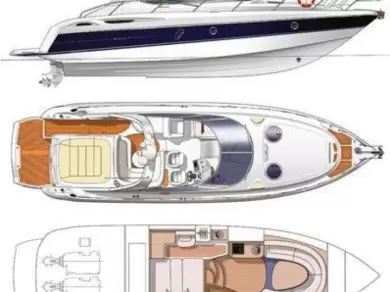 Motorboat rental with or without captain Cranchi Porto-Vecchio