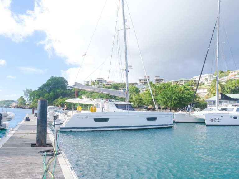 Bareboat Rental Catamaran Fountaine Pajot with a boat licence