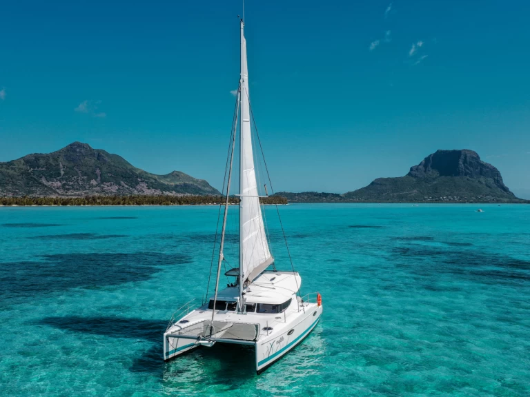 Fountaine Pajot Mahe 36 charter bareboat or captained in  Baie du Tamarin