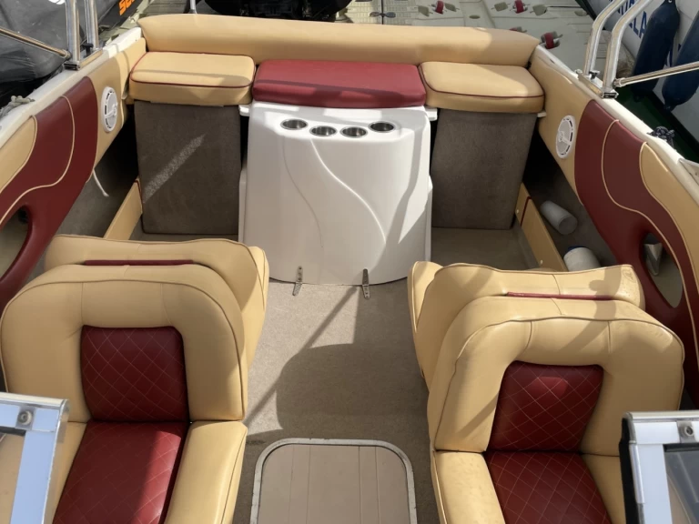 Bareboat Rental Motorboat Rinker with a boat licence