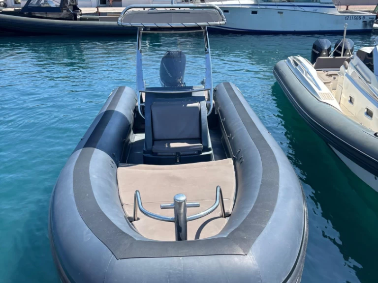Bareboat Rental RIB Sea Water with a boat licence