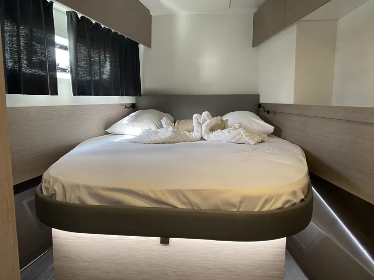 Bareboat Rental Catamaran Fountaine Pajot with a boat licence