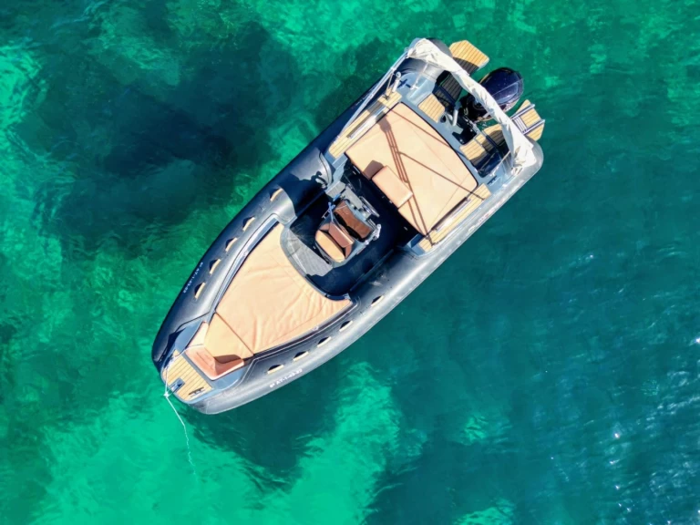Almarine Almar 585 charter bareboat or captained in  Marina Formentera